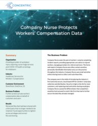 company nurse case study cover page